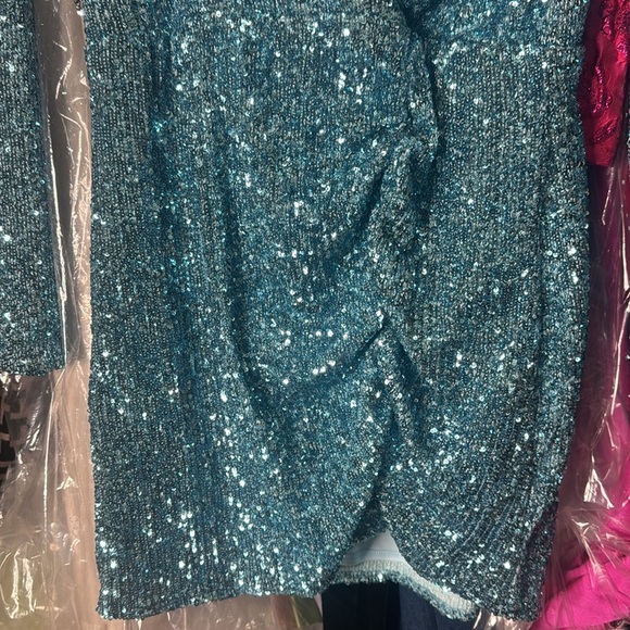 SHOW ME YOUR MUMU
PARTY HOP DRESS Sequin Blue Dress - Picture 17 of 17